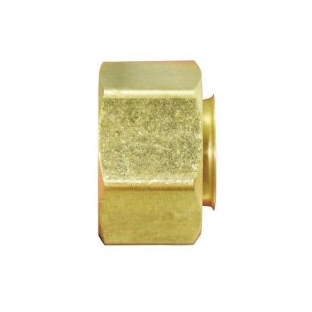 Captive Sleeve Nut, Nut FittingConnector, 1 Nominal, Compression End Style, Brass